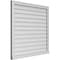 Ekena Millwork Vertical Surface Mount PVC Gable Vent w/ 2"W x 2"H , Brickmould Sill Frame, 40"W x 38"H GVPVE40X3803SN - alternate 5